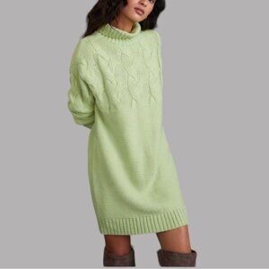 Callahan x Anthropologie Sweater Dress S Oversized Cable Knit Minimalist Cozy